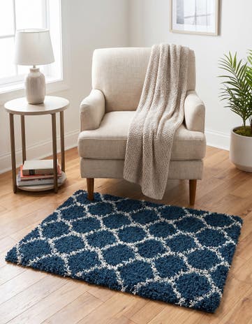 2' x 3' Lattice Shag Rug
