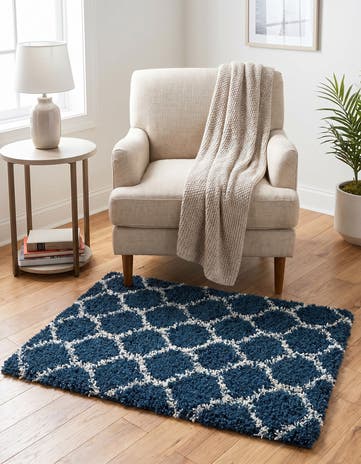 2' x 3' Lattice Shag Rug