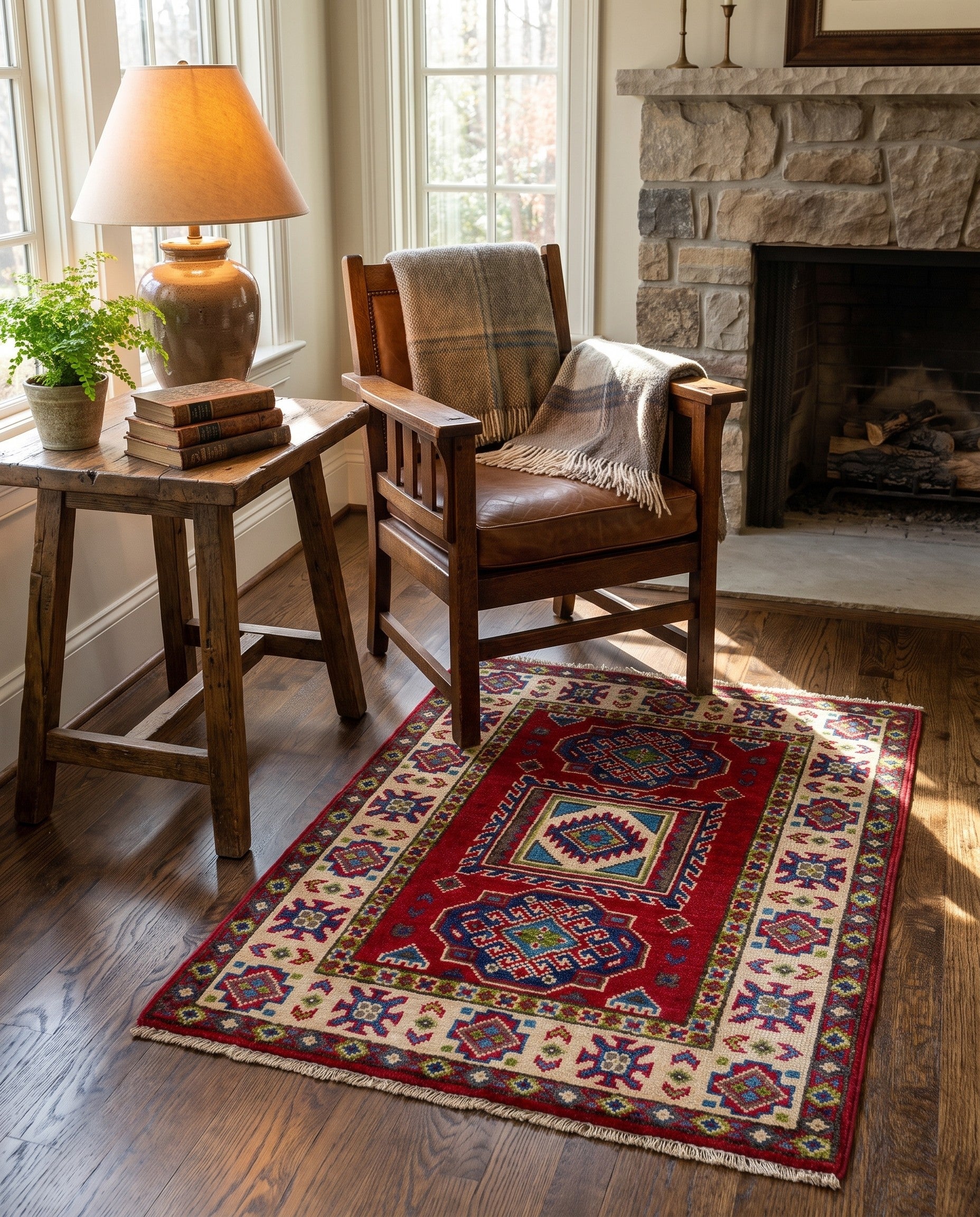 2' 1 x 2' 10 Hand Knotted Kazak Rug
