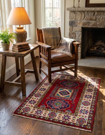 2' 1 x 2' 10 Hand Knotted Kazak Rug