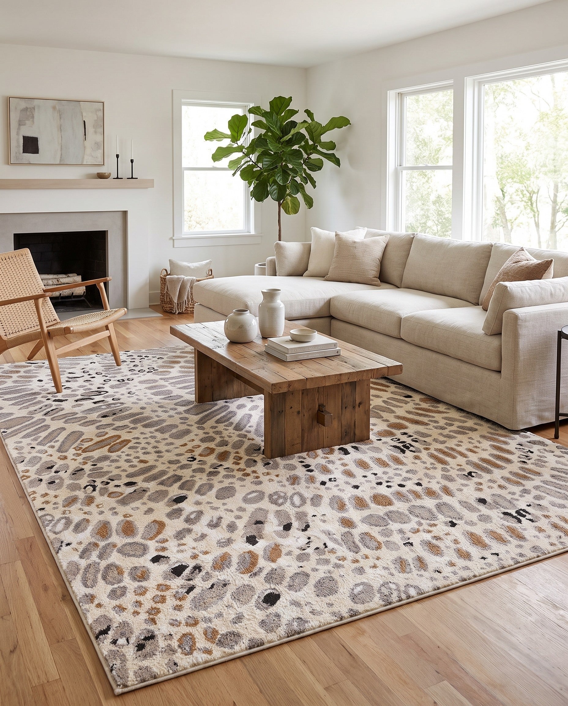 9' x 12' Sepia Rug