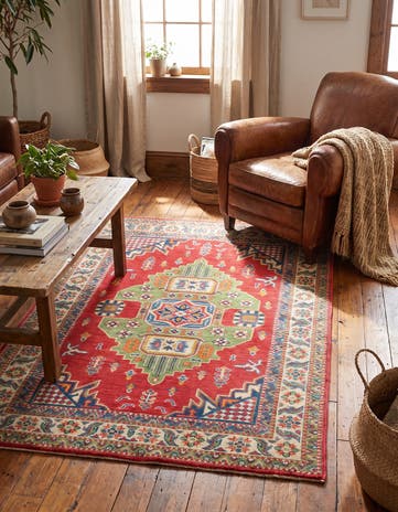 3' 6 x 5' Hand Knotted Kazak Rug