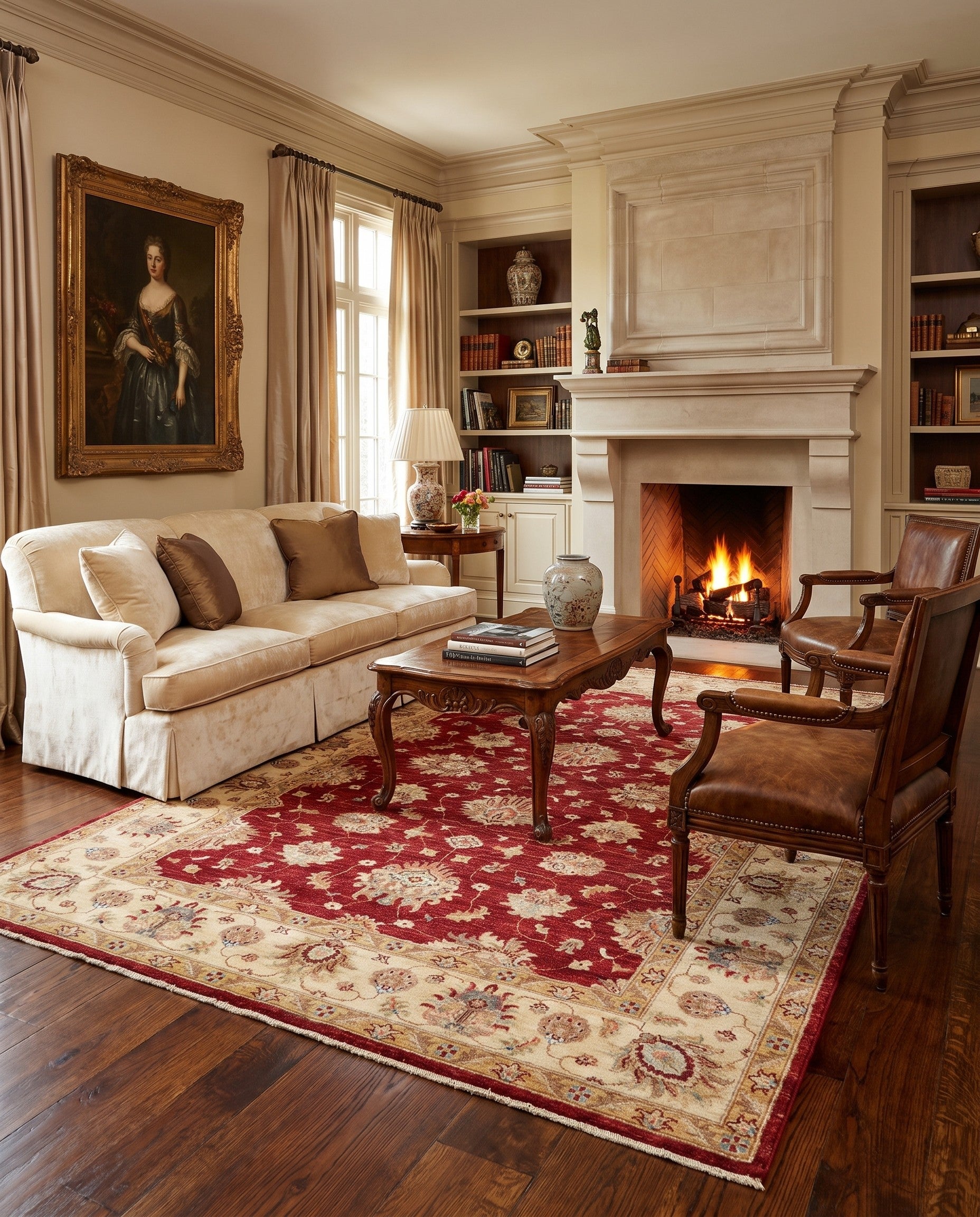 5' 9 x 7' 11 Hand Knotted Ziegler Rug