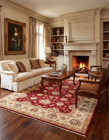 5' 9 x 7' 11 Hand Knotted Ziegler Rug