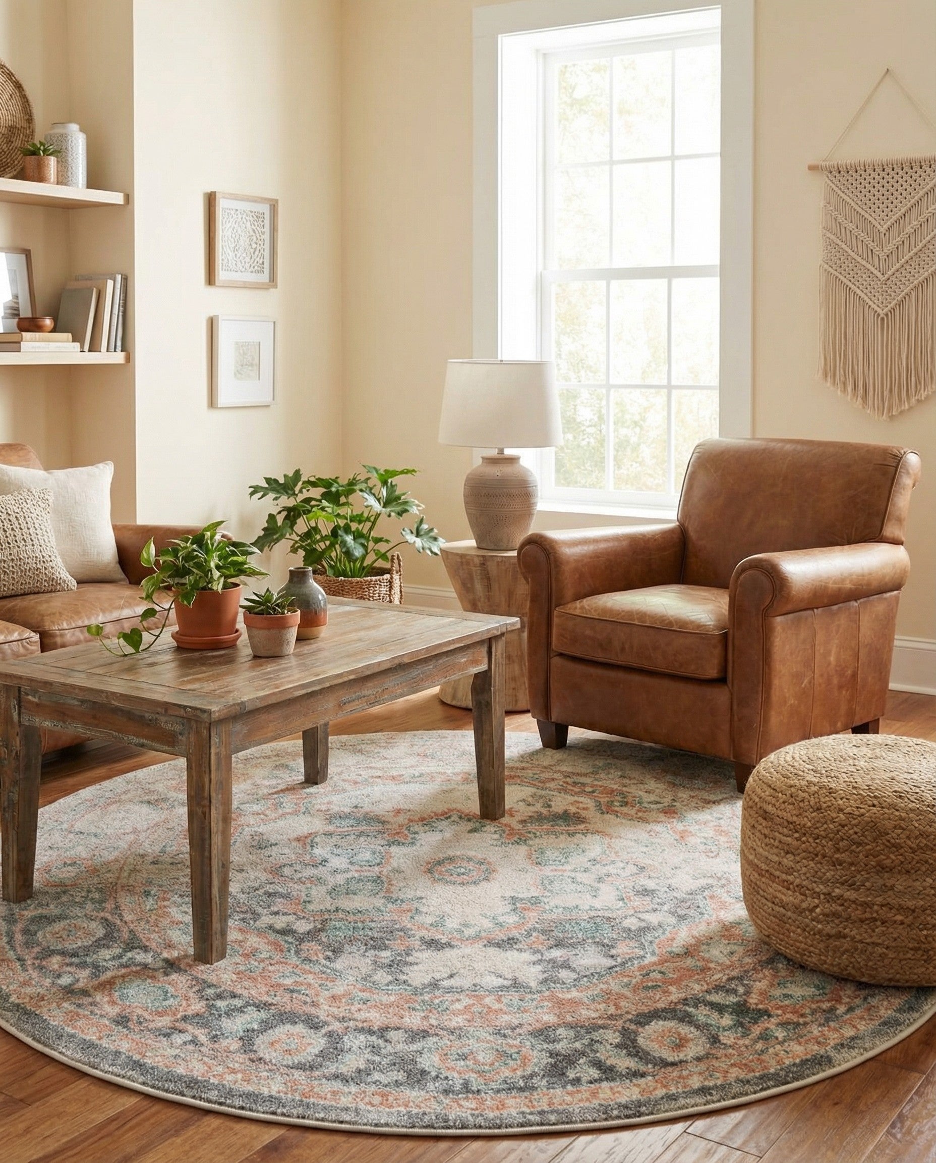 5' x 5' Madeline Vintage Round Rug