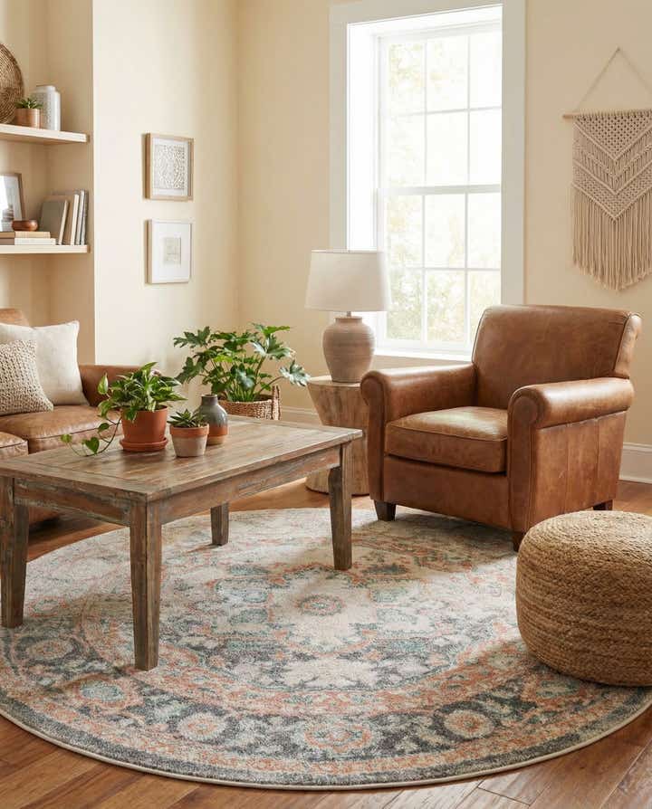 5' x 5' Madeline Vintage Round Rug