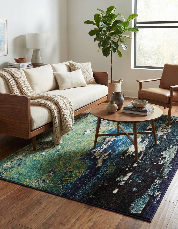 Detail image of 5' x 8' Washable Hyacinth Rug