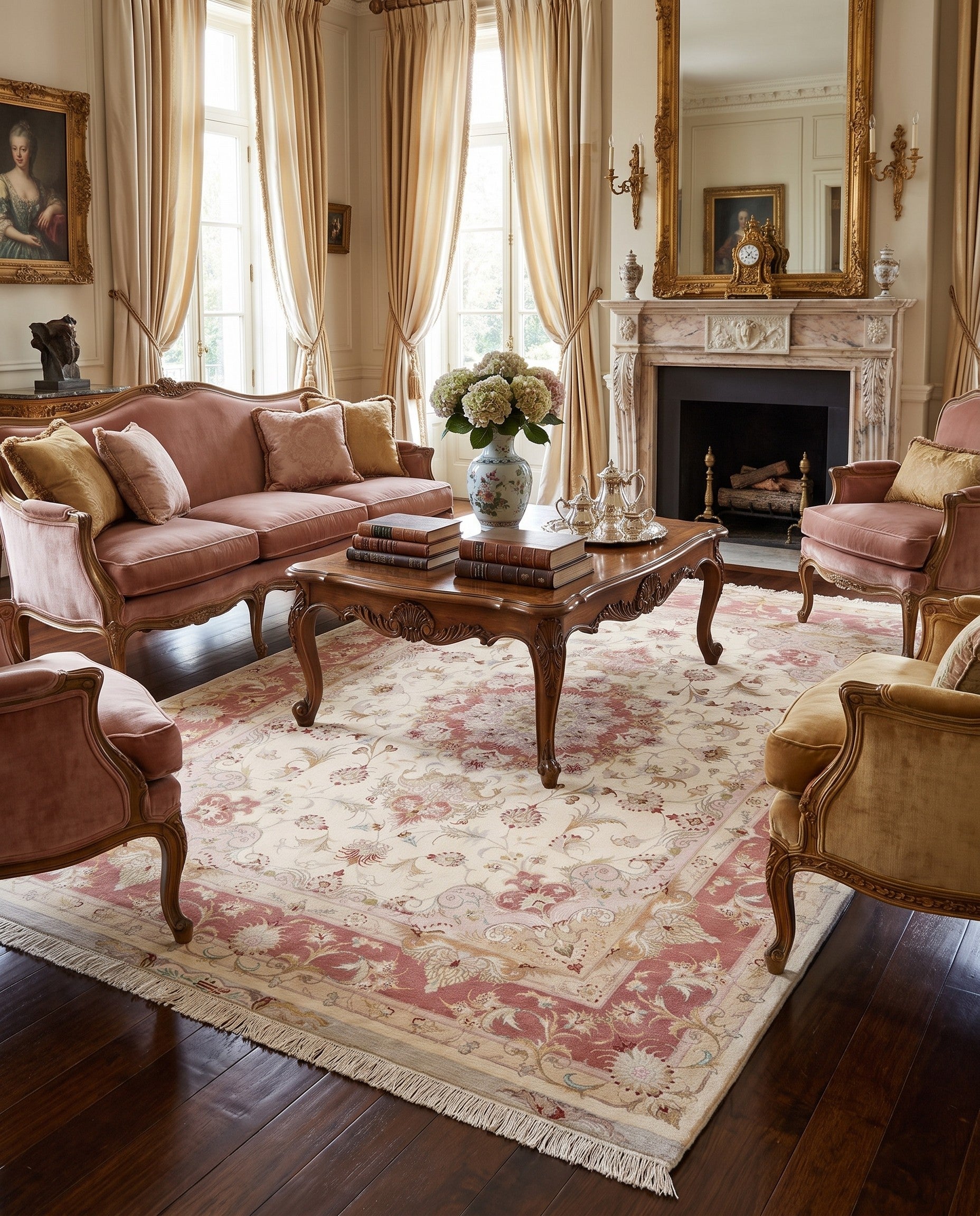 4' 11 x 7' 5 Tabriz Rug