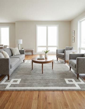 Gray Uptown Lenox Hill Square Rug