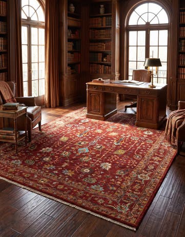 8' 2 x 10' Hand Knotted Ariana Ziegler Rug