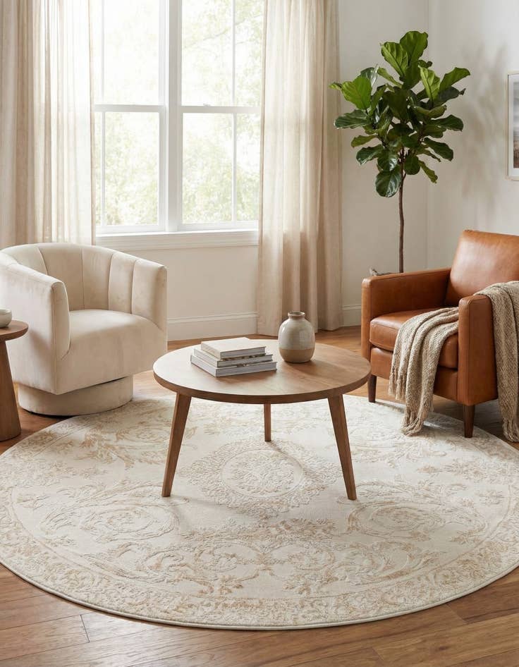 Detail image of 6' x 6' Finsbury Round Rug