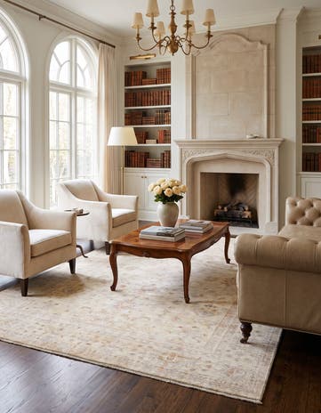 6' 10 x 10' Hand Knotted Ziegler Rug