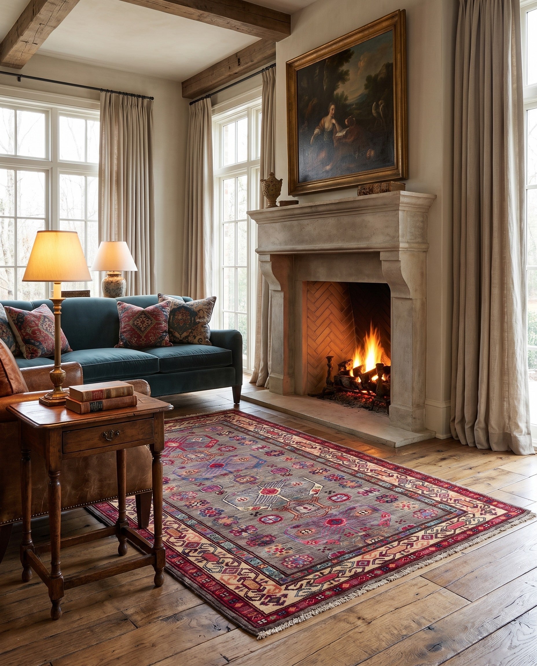 3' 2 x 5' Hand Knotted Kazak Rug