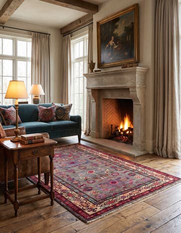 3' 2 x 5' Hand Knotted Kazak Rug