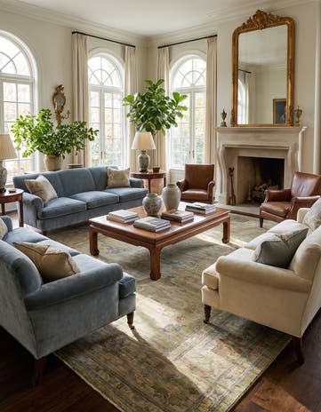 9' x 12' Hand Knotted Oushak Wool Rug