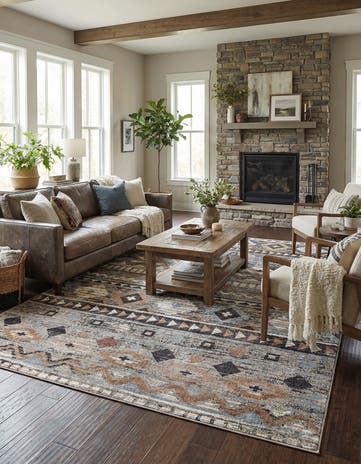 10' x 13' Eco Southwestern Rug