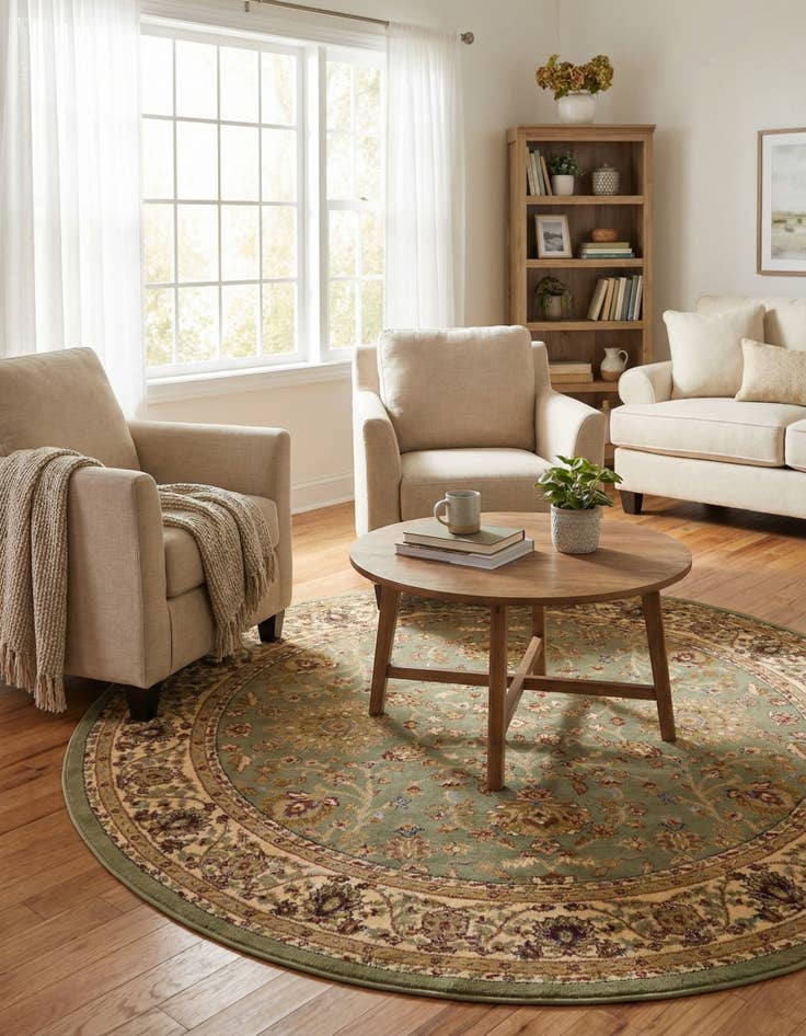 Detail image of 7' 10 x 7' 10 Aditi Round Rug