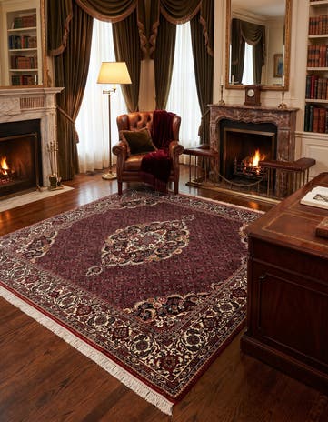 6' 6 x 6' 9 Bidjar Wool Square Rug