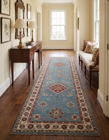 2' 8 x 9' 10 Hand Knotted Kazak Runner Rug