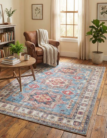 4' 1 x 6' 1 Washable Timeless Rug
