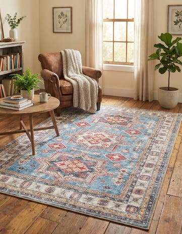 4' 1 x 6' 1 Washable Timeless Rug