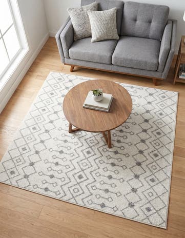6' x 6' Moroccan Trellis Square Rug