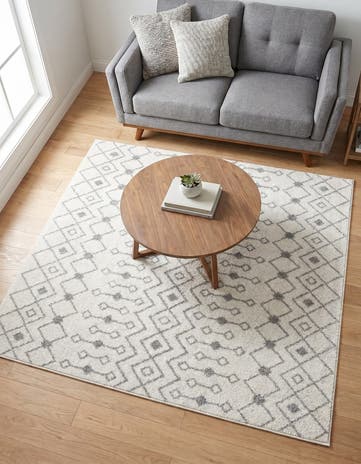 6' x 6' Moroccan Trellis Square Rug