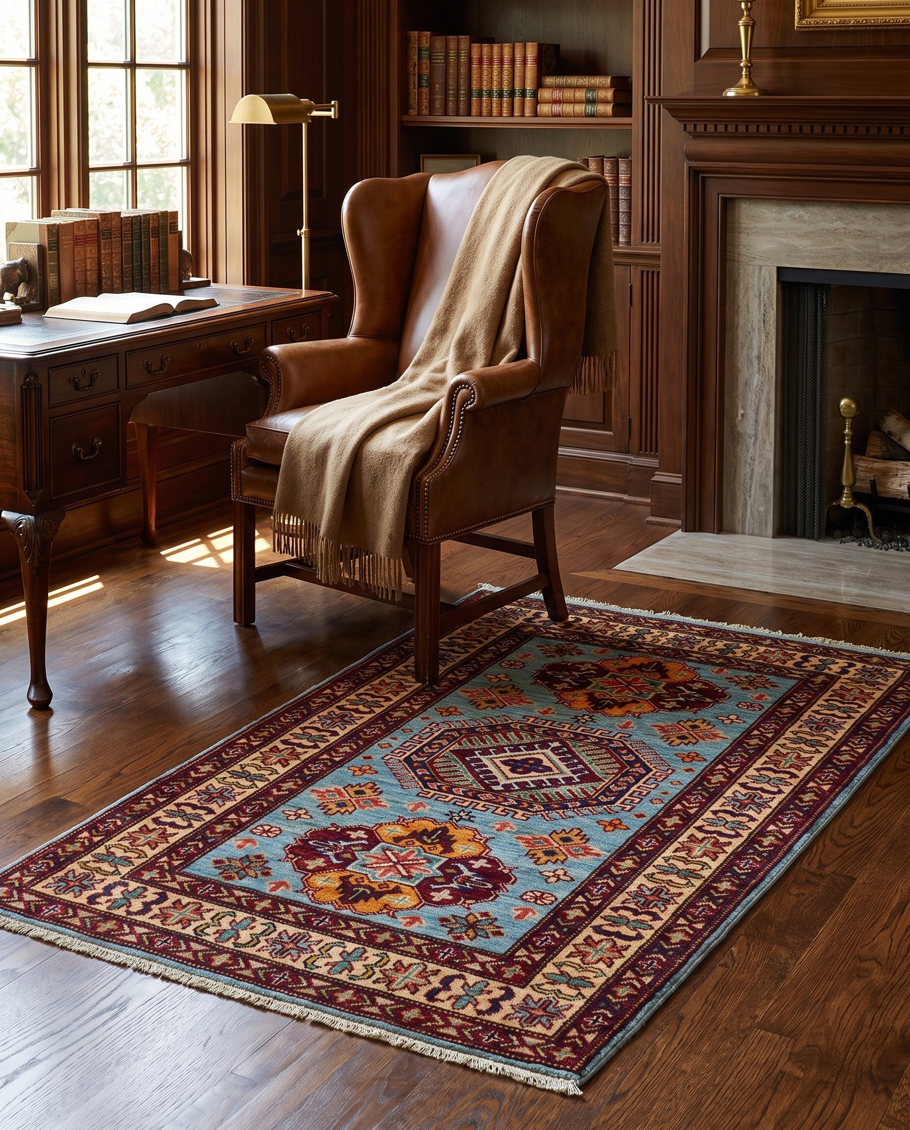 2' 9 x 4' 1 Hand Knotted Kazak Rug