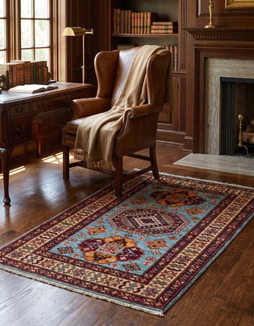 2' 9 x 4' 1 Hand Knotted Kazak Rug
