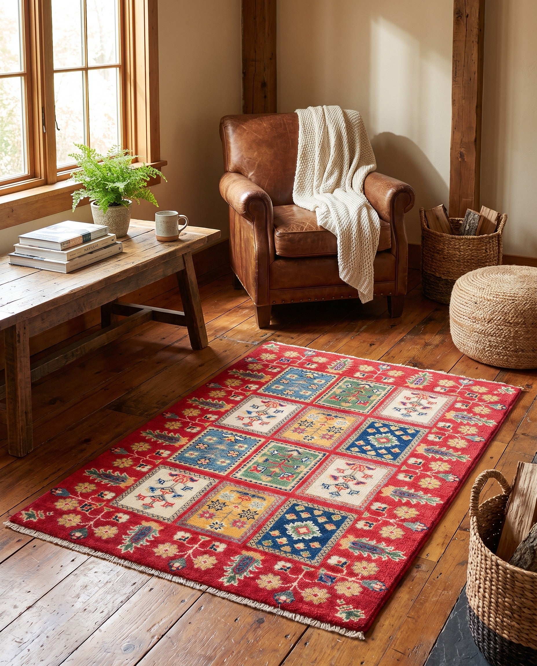 2' 8 x 4' 3 Hand Knotted Kazak Rug