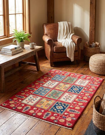 2' 8 x 4' 3 Hand Knotted Kazak Rug