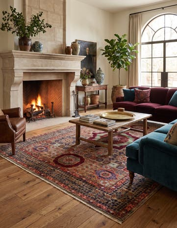 5' 5 x 8' 1 Hand Knotted Mamluk Ziegler Rug