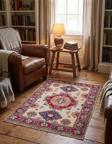 2' 9 x 3' 11 Hand Knotted Kazak Rug