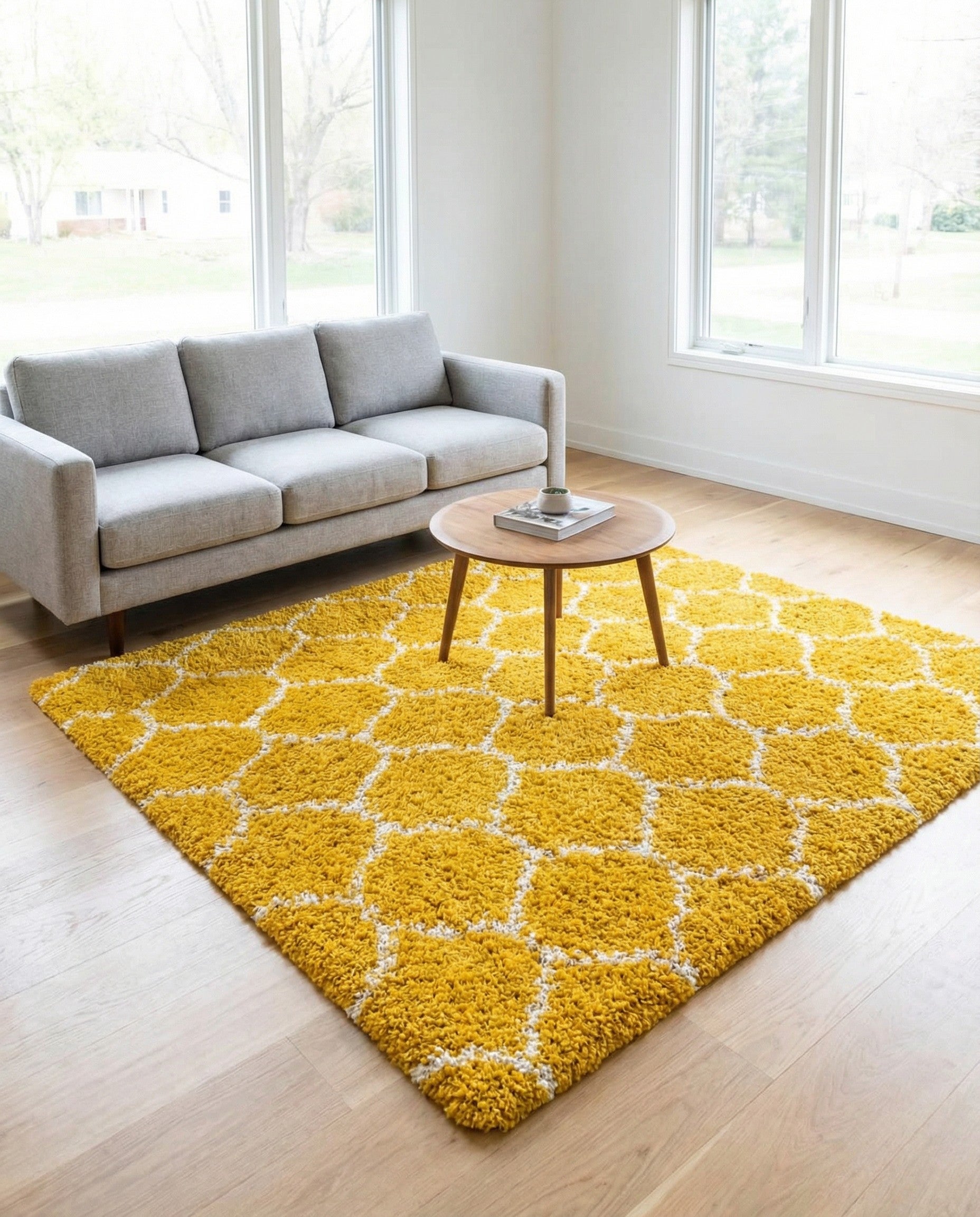 6' x 6' Trellis Shag Square Rug