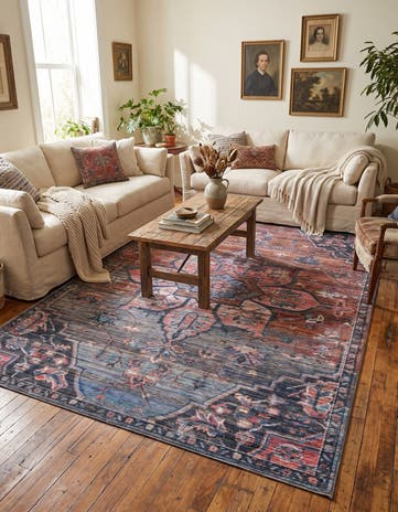 7' 3 x 10' Washable Nostalgia Rug