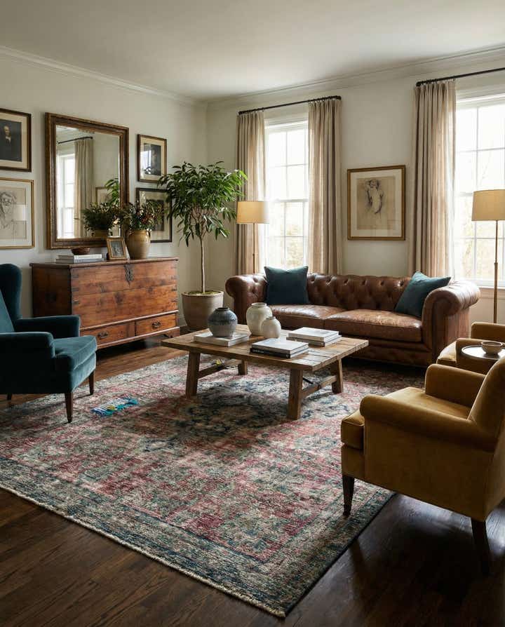 6' 4 x 9' 10 Hand Knotted Ultra Vintage Persian Wool Rug