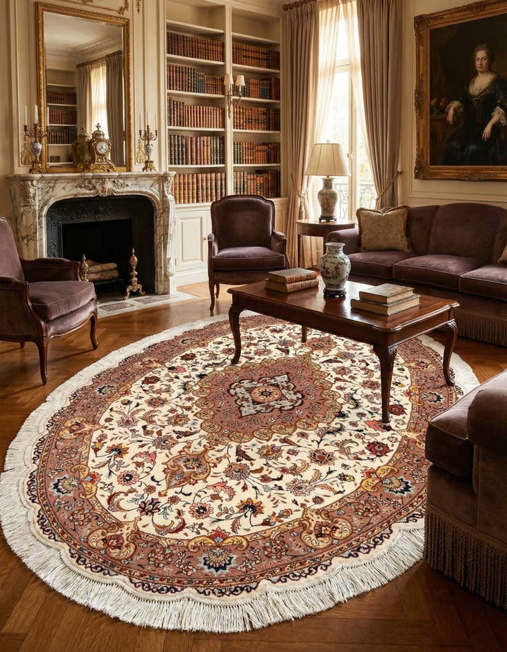 Detail image of 4' 9 x 6' 9 Tabriz Rug