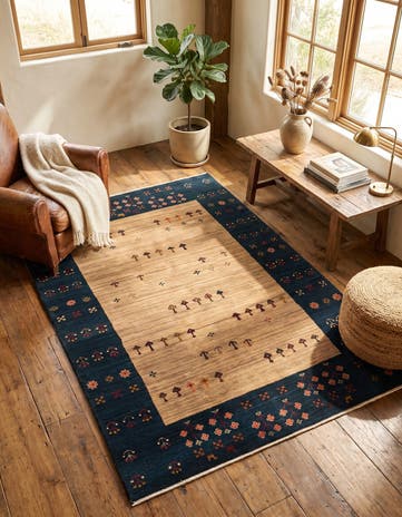 4' 8 x 6' 8 Gabbeh Rug