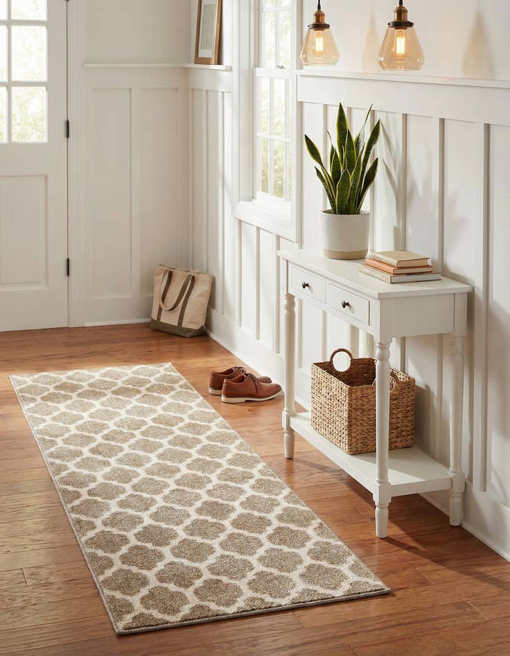 Detail image of 2' x 6' Lattice Runner Rug