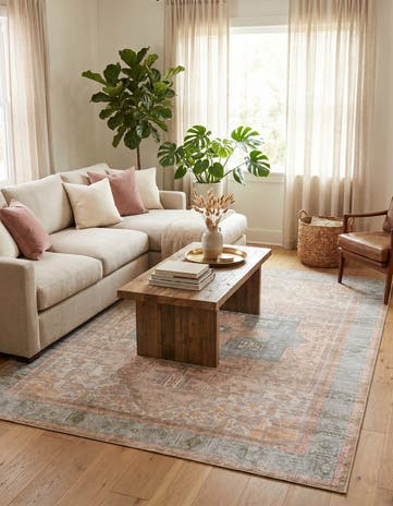 7' 6 x 10' 6 Washable Timeless Rug
