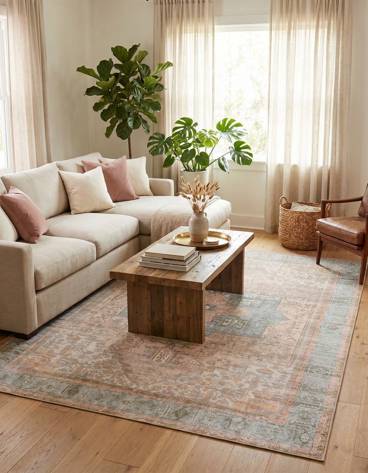 7' 6 x 10' 6 Washable Timeless Rug