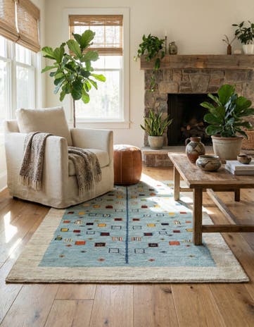 3' 2 x 5' Kashkuli Wool Rug