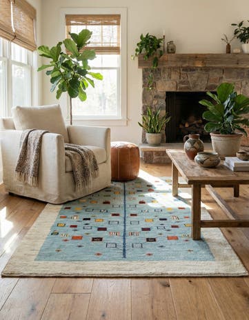 3' 2 x 5' Kashkuli Wool Rug