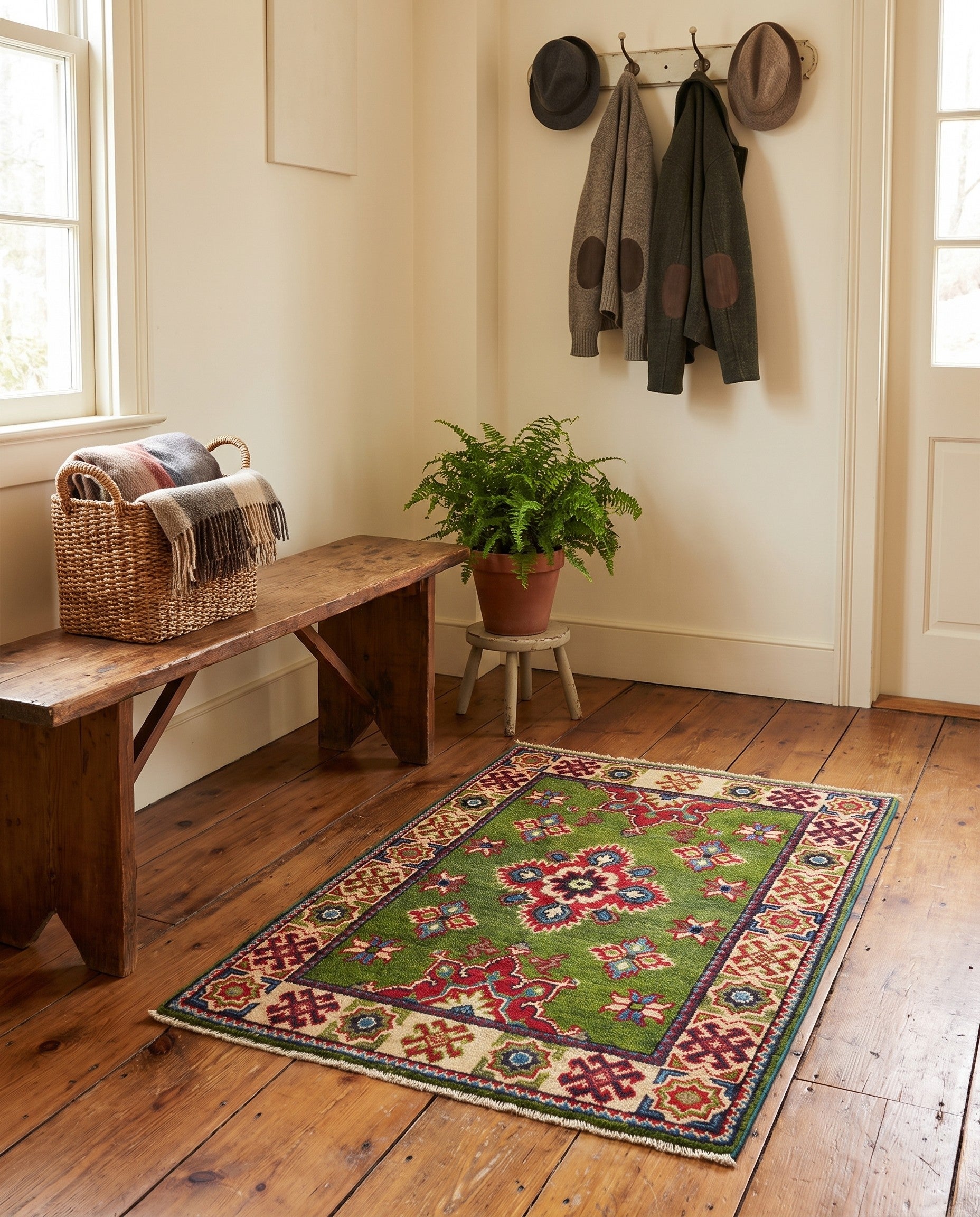 2' 1 x 2' 10 Hand Knotted Kazak Rug