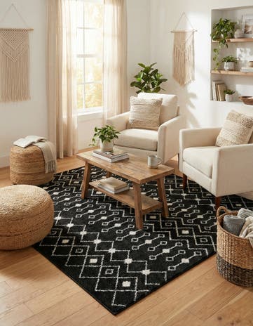 6' x 6' Moroccan Trellis Square Rug