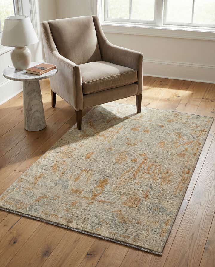 3' 10 x 5' 11 Hand Knotted Oushak Wool Rug