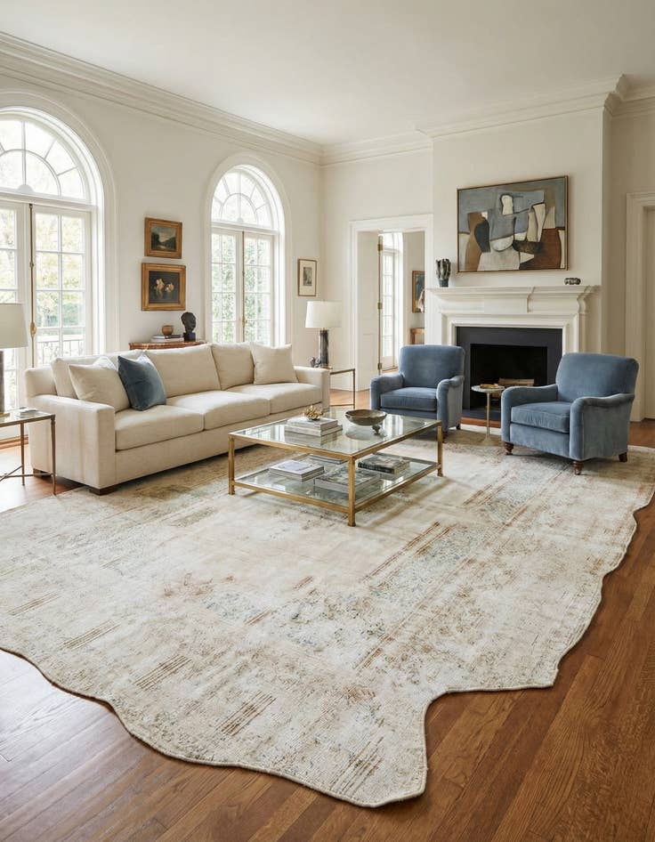 Detail image of 9' 4 x 12' 6 Hand Knotted Ultra Vintage Persian Wool Rug