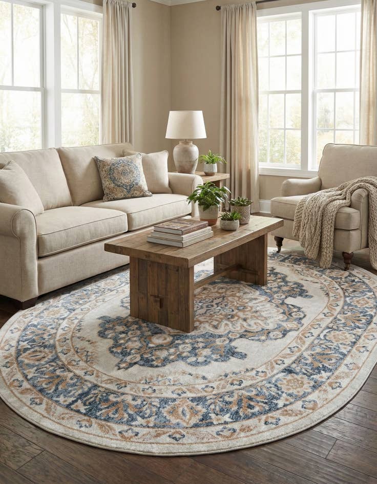 Detail image of 8' x 10' Oxford Oval Rug