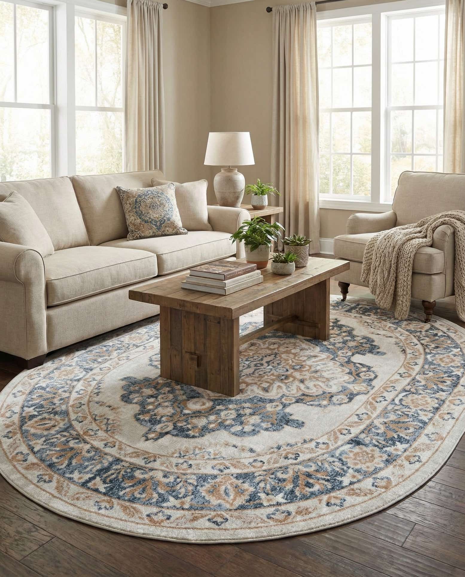 8' x 10' Oxford Oval Rug