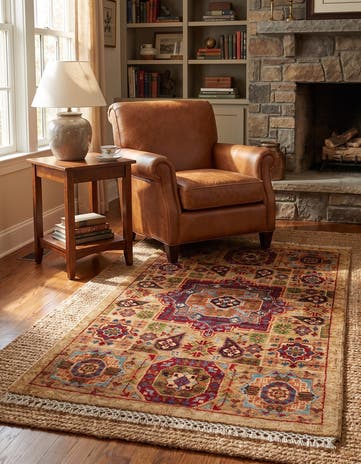 1' 10 x 3' Hand Knotted Mamluk Ziegler Rug